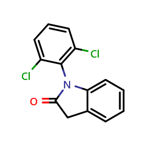 Chemical structure of Diclofenac Amide , CAS 15362-40-0, AChemBlock Y225785