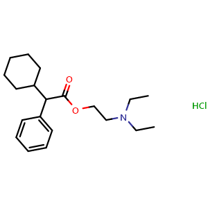 Chemical structure of Drofenine hydrochloride , CAS 548-66-3, AChemBlock Y225790