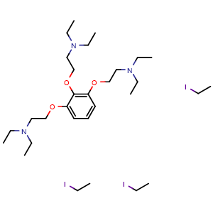 Chemical structure of Gallamine triethiodide , CAS 65-29-2, AChemBlock Y225792