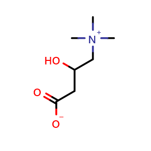 Chemical structure of DL-Carnitine , CAS 406-76-8, AChemBlock Y225793