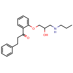 Chemical structure of Propafenone , CAS 54063-53-5, AChemBlock Y225798