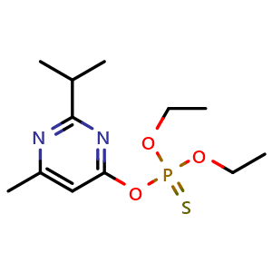 Chemical structure of Diazinon , CAS 333-41-5, AChemBlock Y225810