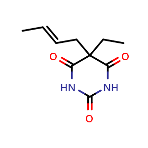 Chemical structure of (E)-Crotylbarbital , CAS 28360-89-6, AChemBlock Y225813