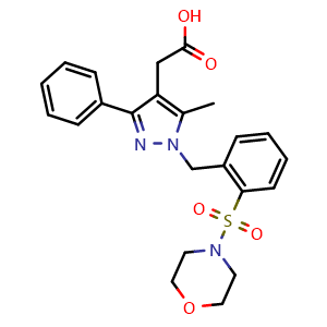 Chemical structure of CRTh2 antagonist 1 , CAS 1379445-54-1, AChemBlock Y225826