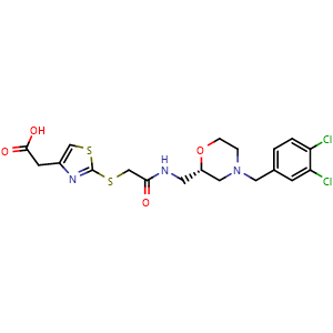 Chemical structure of CCR3 antagonist 1 , CAS 879399-82-3, AChemBlock Y225838