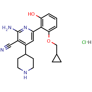 Chemical structure of ACHP Hydrochloride , CAS 406209-26-5, AChemBlock Y225857