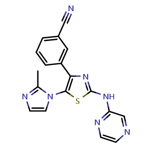 Chemical structure of Adenosine antagonist-1 , CAS 431040-19-6, AChemBlock Y225860