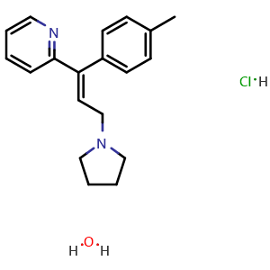 Chemical structure of Triprolidine hydrochloride monohydrate , CAS 6138-79-0, AChemBlock Y225865