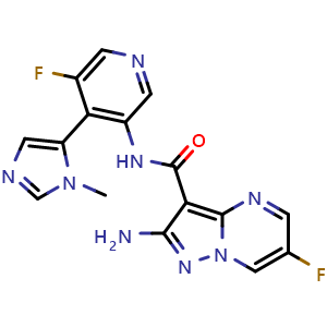 Chemical structure of Tuvusertib , CAS 1613200-51-3, AChemBlock Y225886
