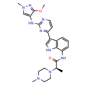 Chemical structure of Golidocitinib , CAS 2091134-68-6, AChemBlock Y225893