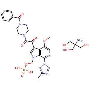 Chemical structure of Fostemsavir Tris , CAS 864953-39-9, AChemBlock Y225912