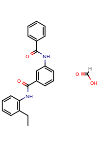 Chemical structure of BMT-124110 Formate , AChemBlock Y225914