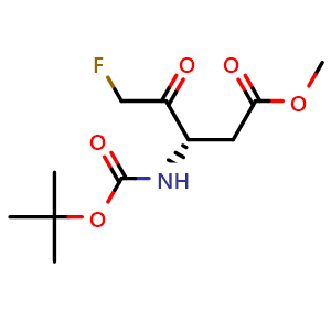 Chemical structure of BOC-D-FMK , CAS 634911-80-1, AChemBlock Y225916