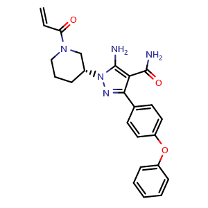 Chemical structure of Btk inhibitor 2 , CAS 1558036-85-3, AChemBlock Y225925