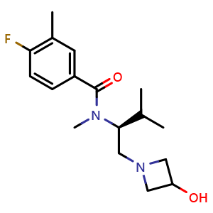 Chemical structure of CCR2 antagonist 3 , CAS 1380100-86-6, AChemBlock Y225949