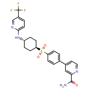 Chemical structure of CCR6 inhibitor 1 , CAS 2437547-04-9, AChemBlock Y225950