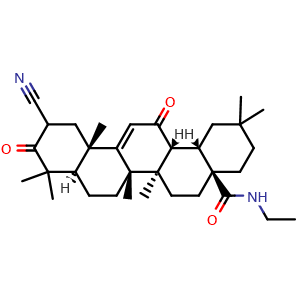 Chemical structure of CDDO-EA , CAS 932730-51-3, AChemBlock Y225960