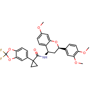 Chemical structure of CFTR corrector 4 , CAS 1918142-34-3, AChemBlock Y225976