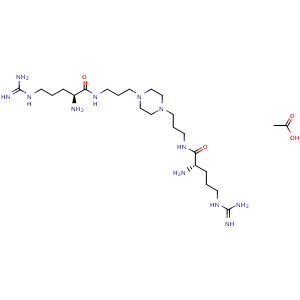 Chemical structure of Ciraparantag acetate , CAS 1644388-83-9, AChemBlock Y225991
