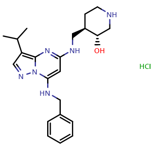 Chemical structure of Samuraciclib hydrochloride , CAS 1805789-54-1, AChemBlock Y226022