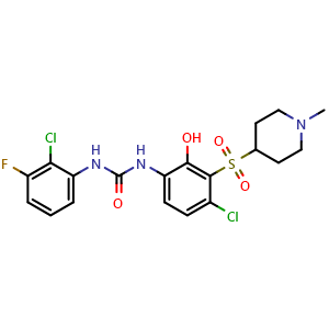 Chemical structure of CXCR2-IN-1 , CAS 1873376-49-8, AChemBlock Y226025