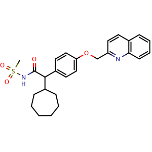 Chemical structure of LTB4-IN-1 , CAS 133012-00-7, AChemBlock Y226027