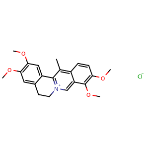 Chemical structure of Dehydrocorydaline chloride , CAS 10605-03-5, AChemBlock Y226046