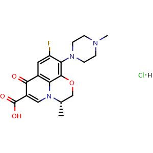 Chemical structure of Levofloxacin Hydrochloride Impurity A , CAS 2254176-11-7, AChemBlock Y226051