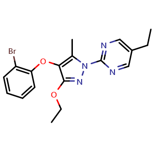 Chemical structure of hDHODH-IN-3 , CAS 1644156-80-8, AChemBlock Y226061