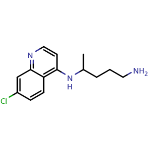 Chemical structure of Didesethyl chloroquine , CAS 4298-14-0, AChemBlock Y226069