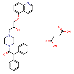 Chemical structure of Dofequidar fumarate , CAS 153653-30-6, AChemBlock Y226077