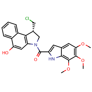 Chemical structure of Duocarmycin TM , CAS 157922-77-5, AChemBlock Y226090