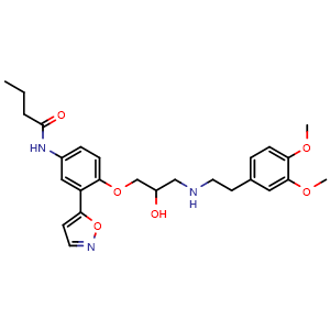 Chemical structure of Ecastolol , CAS 77695-52-4, AChemBlock Y226100