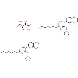 Chemical structure of Eliglustat hemitartrate , CAS 928659-70-5, AChemBlock Y226107