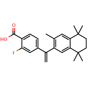Chemical structure of Fluorobexarotene , CAS 1190848-23-7, AChemBlock Y226131