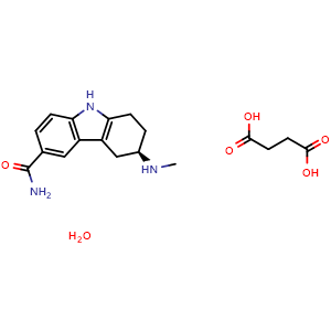 Chemical structure of Frovatriptan succinate hydrate , CAS 158930-17-7, AChemBlock Y226138