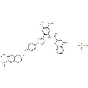 Chemical structure of Encequidar mesylate , CAS 849675-87-2, AChemBlock Y226171