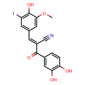 Chemical structure of I-OMe-Tyrphostin AG 538 , CAS 1094048-77-7, AChemBlock Y226173