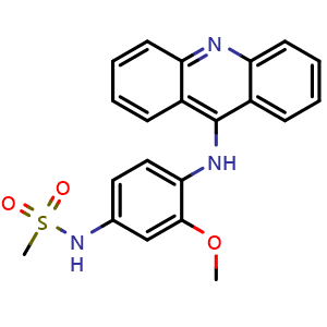 Chemical structure of Amsacrine , CAS 51264-14-3, AChemBlock Y226221