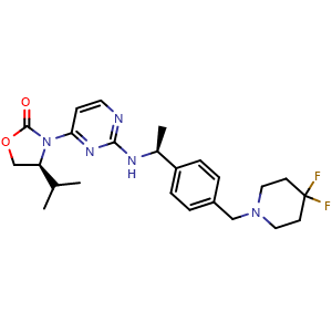 Chemical structure of Mutant IDH1-IN-2 , CAS 1429176-69-1, AChemBlock Y226237
