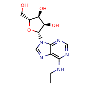 Chemical structure of N6-Ethyladenosine , CAS 14357-08-5, AChemBlock Y226241