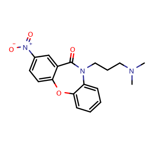 Chemical structure of Nitroxazepine , CAS 47439-36-1, AChemBlock Y226254