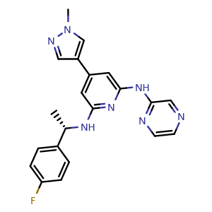 Chemical structure of Ilginatinib , CAS 1239358-86-1, AChemBlock Y226268
