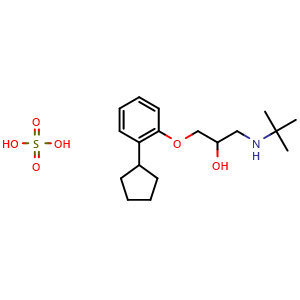 Chemical structure of Penbutolol sulfate , CAS 38363-32-5, AChemBlock Y226295