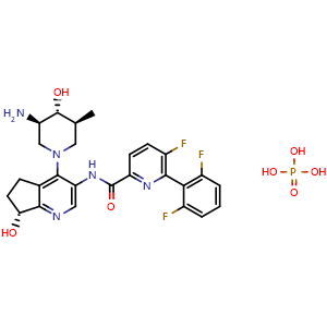 Chemical structure of Uzansertib phosphate , CAS 2088852-47-3, AChemBlock Y226306