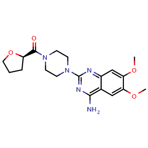 Chemical structure of (R)-Terazosin , CAS 109351-34-0, AChemBlock Y226333
