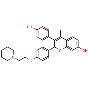 Chemical structure of (Rac)-Acolbifene , CAS 151533-34-5, AChemBlock Y226335