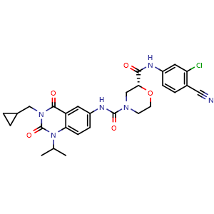 Chemical structure of Rorgammat inverse agonist 6 , CAS 1887161-80-9, AChemBlock Y226347