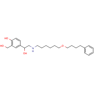 Chemical structure of Salmeterol , CAS 89365-50-4, AChemBlock Y226354