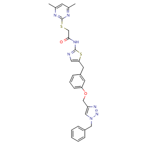 Chemical structure of Sirt2-IN-1 , CAS 1862238-00-3, AChemBlock Y226373